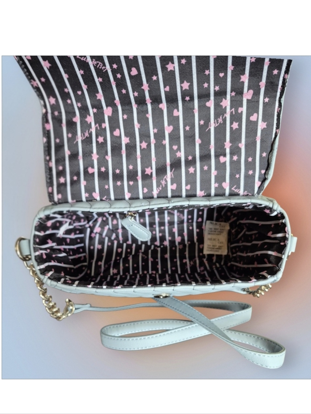 Luv Betsey by Betsey Johnson LBADDY Quilted Crossbody Cinderella blue - Picture 10 of 10